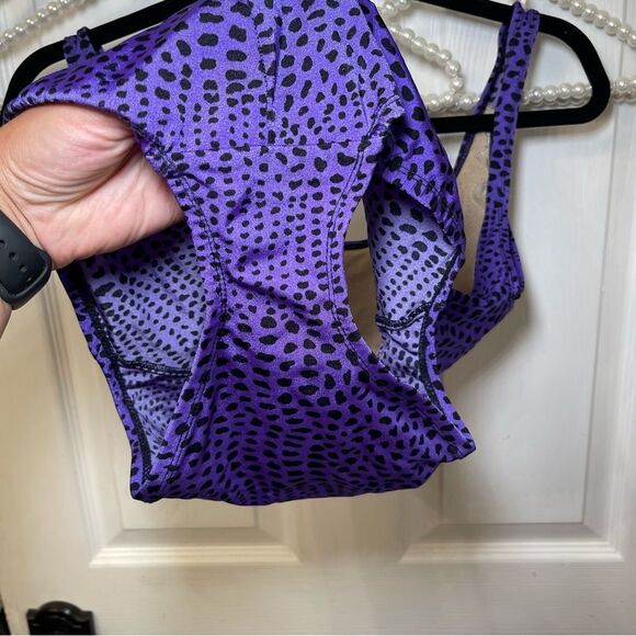 Vintage Cheetah + Purple Harbour Casuals One Piece Swinsuit 90s - Picture 10 of 10